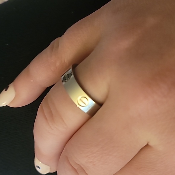 GREAT DEAL! CHECK MY PRICES COMPARED TO OTHERS "LOVE SCREW" 18K PLATED RING! - Picture 1 of 7